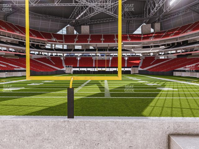 Seating view for Mercedes-Benz Stadium Section East Field Suite 4