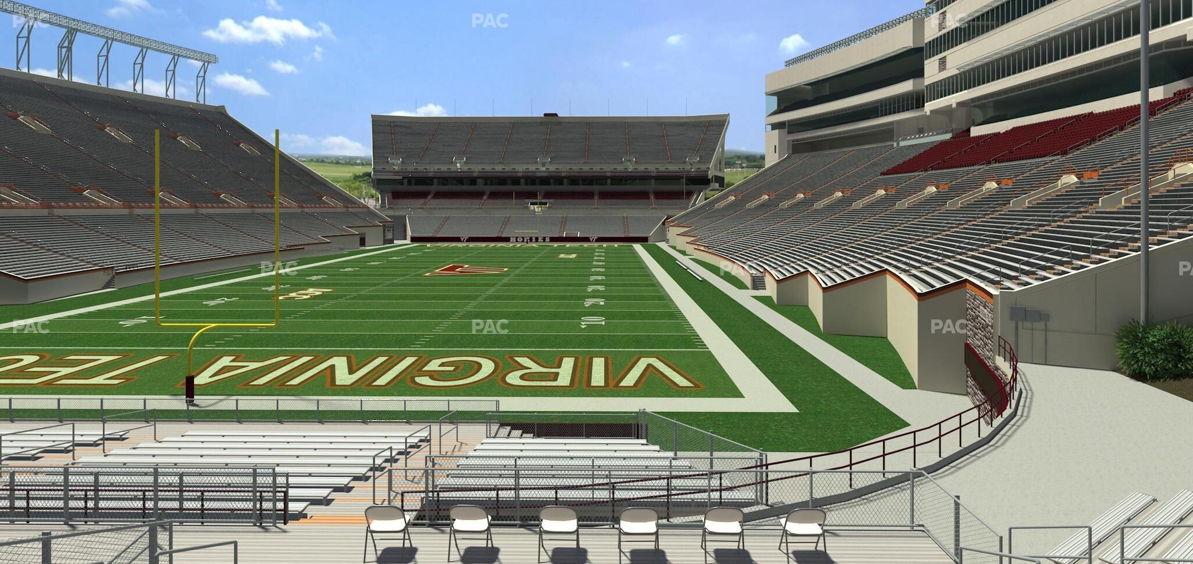 Seating view for Lane Stadium Section 119