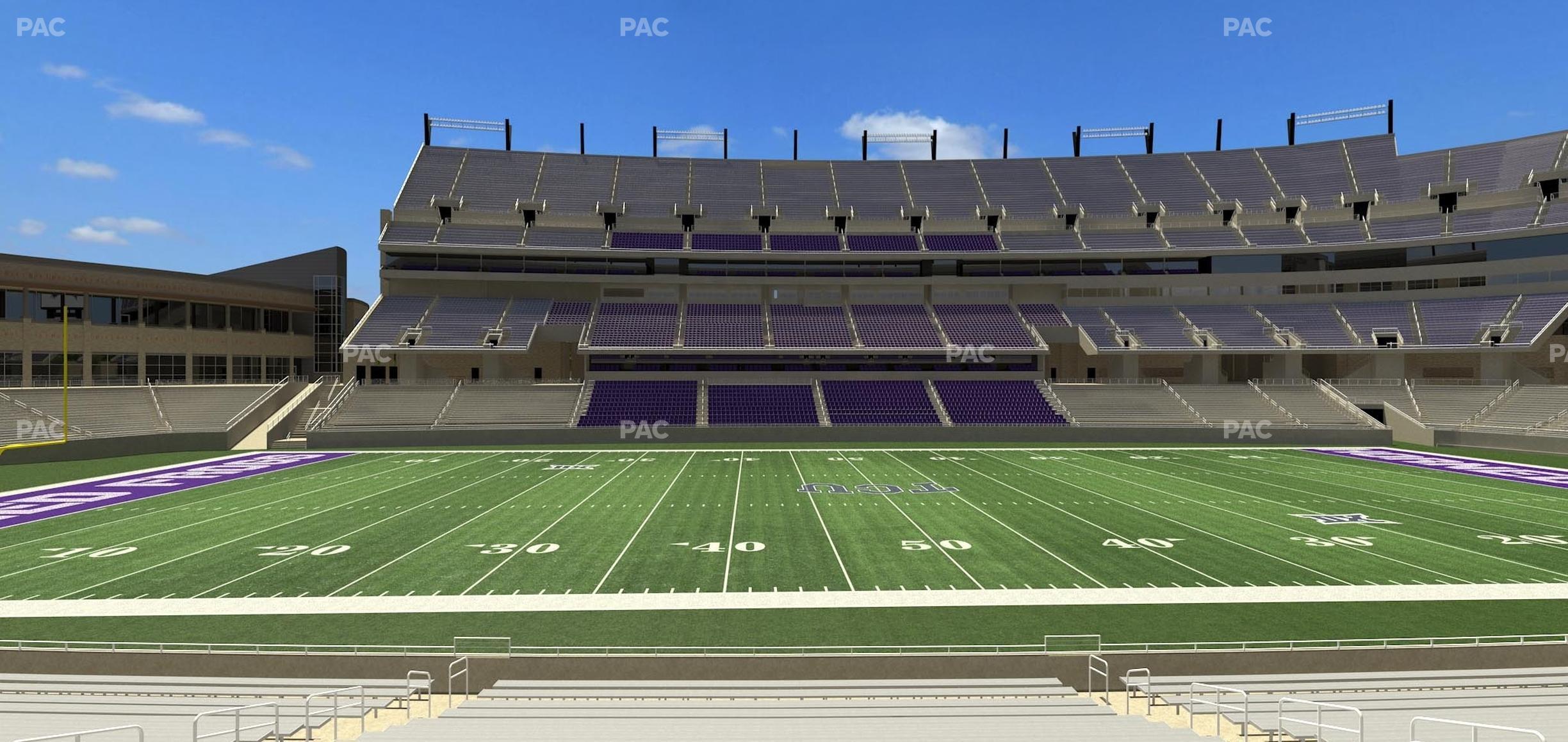 Seating view for Amon G. Carter Stadium Section 125