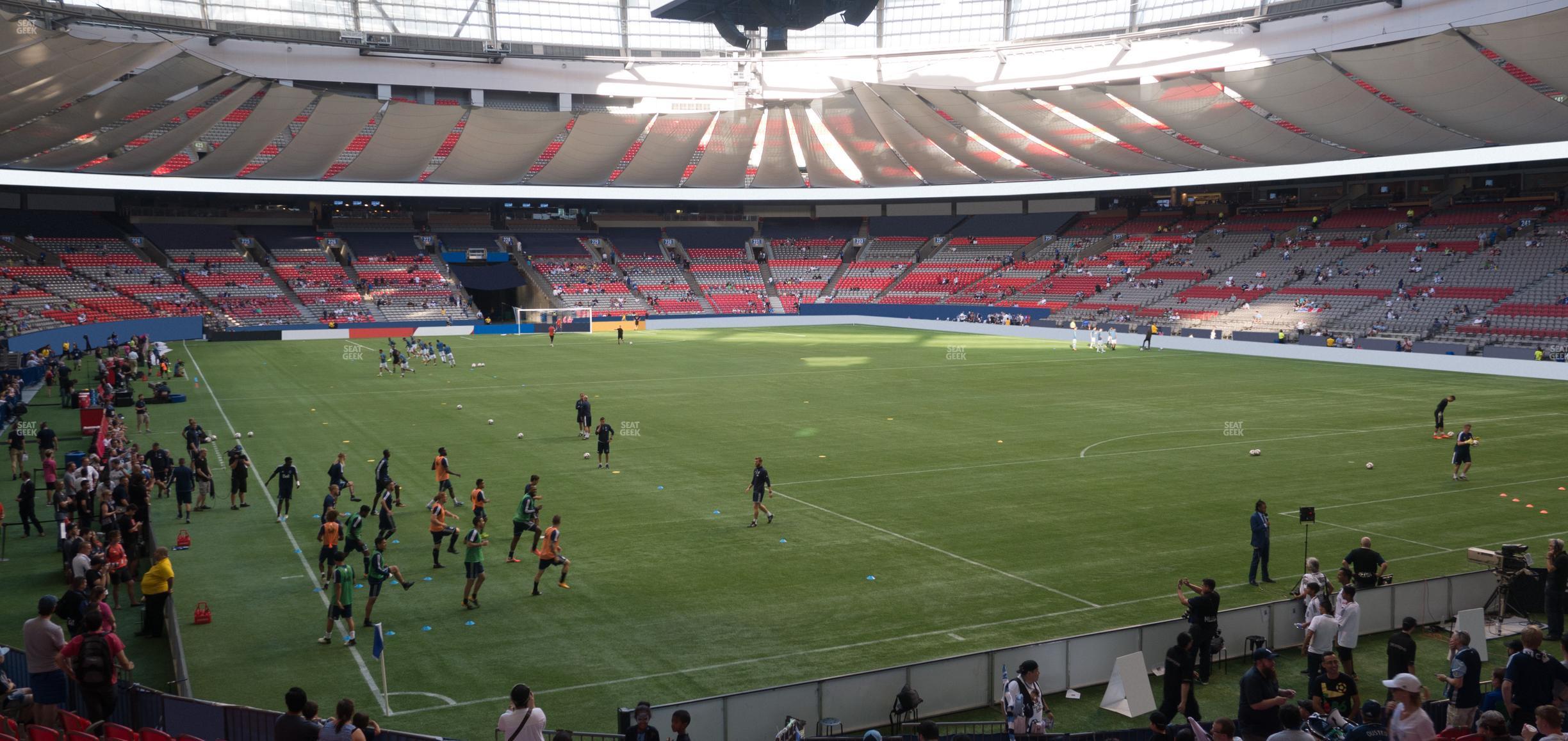 Seating view for BC Place Stadium Section 206