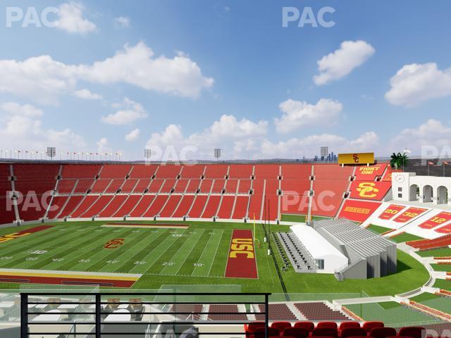 Seating view for Los Angeles Memorial Coliseum Section Club 401