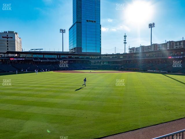 Seating view for Truist Field Section 126