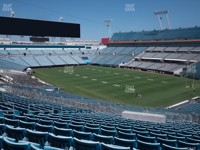 Seating view for EverBank Stadium Section 202