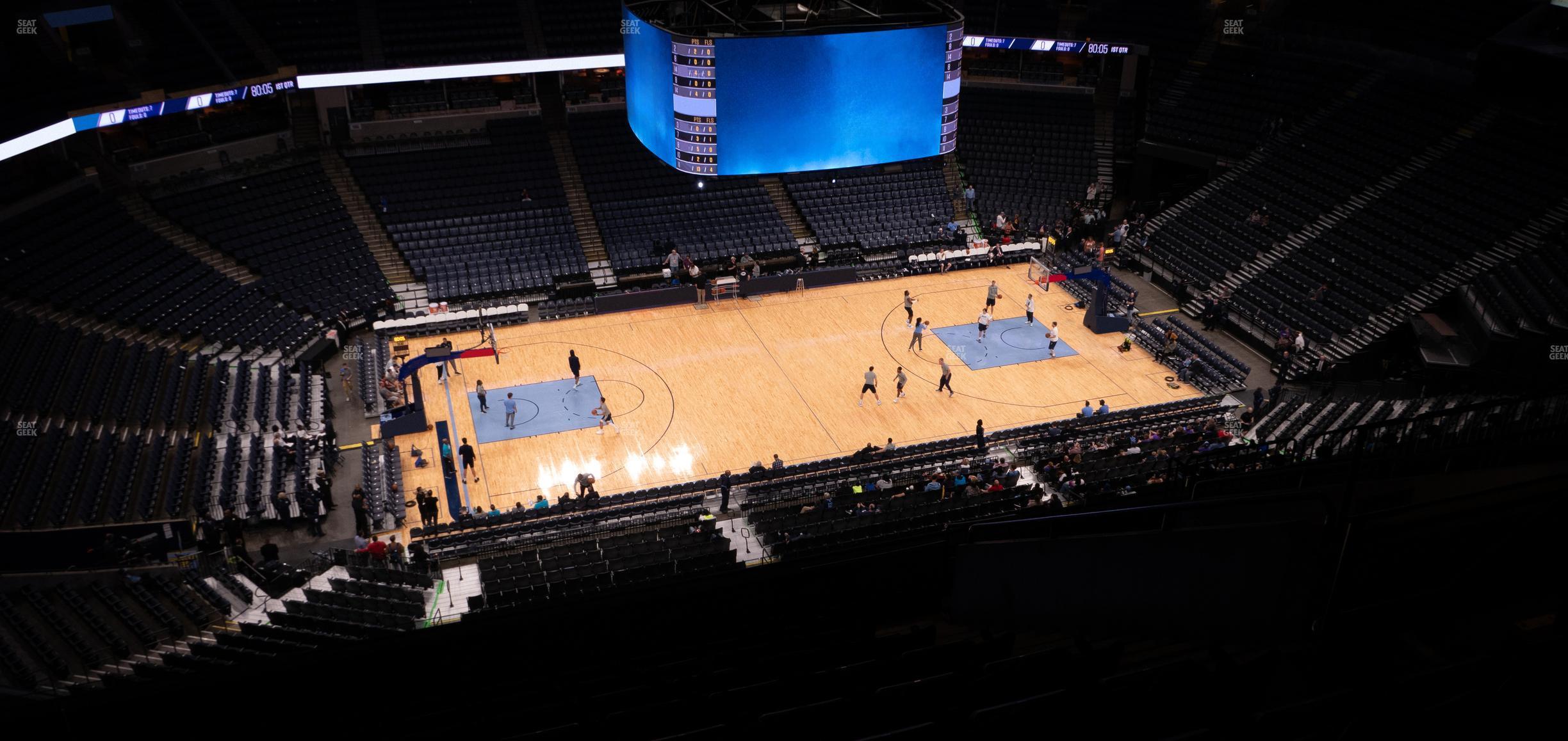 Seating view for FedExForum Section 223