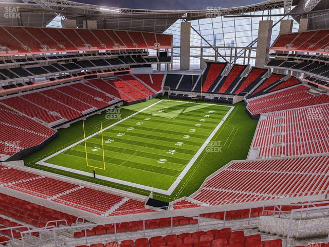 Seating view for Mercedes-Benz Stadium Section 322