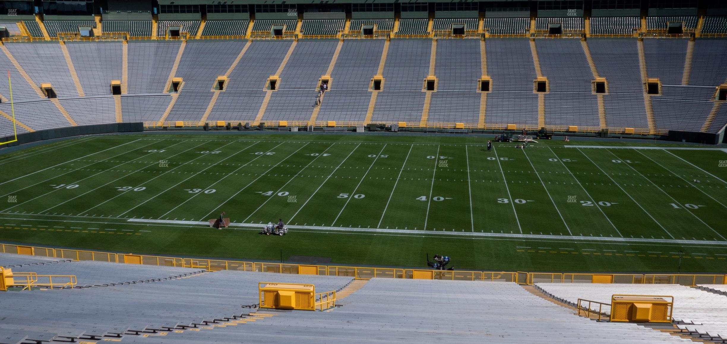 Seating view for Lambeau Field Section 122