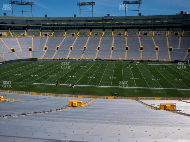 Seating view for Lambeau Field Section 122