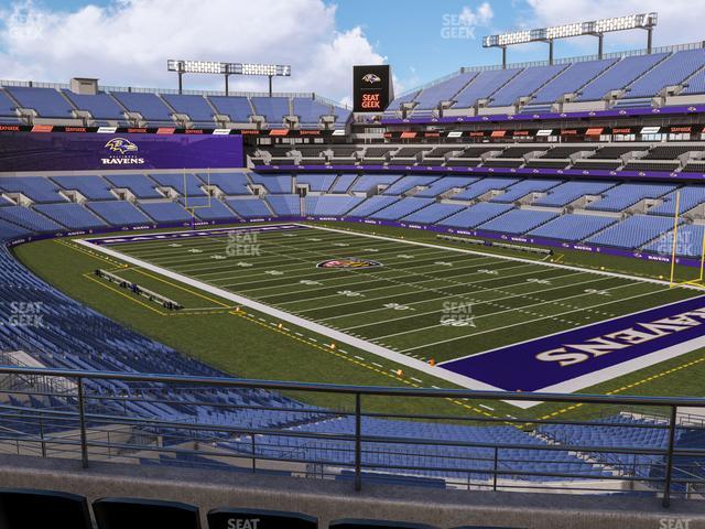 Seating view for M&T Bank Stadium Section 219