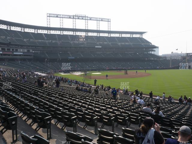 Seating view for Coors Field Section 114