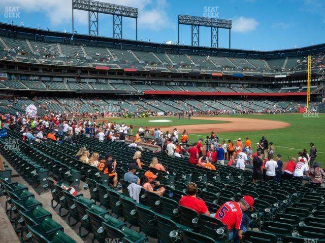 Seating view for Oracle Park Section Field Box 103