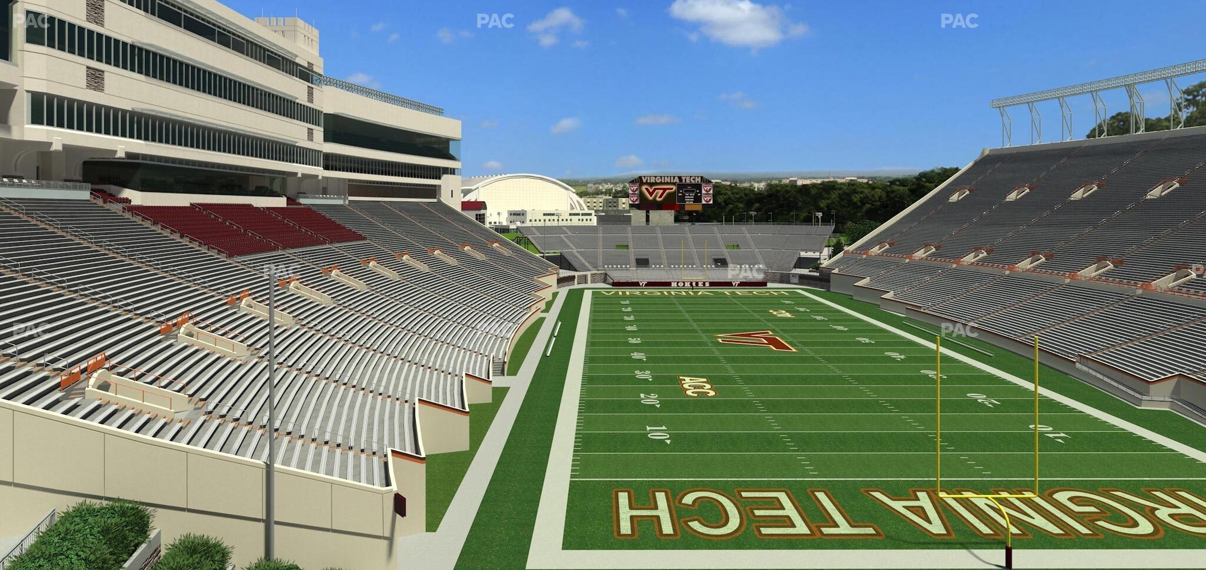 Seating view for Lane Stadium Section 407