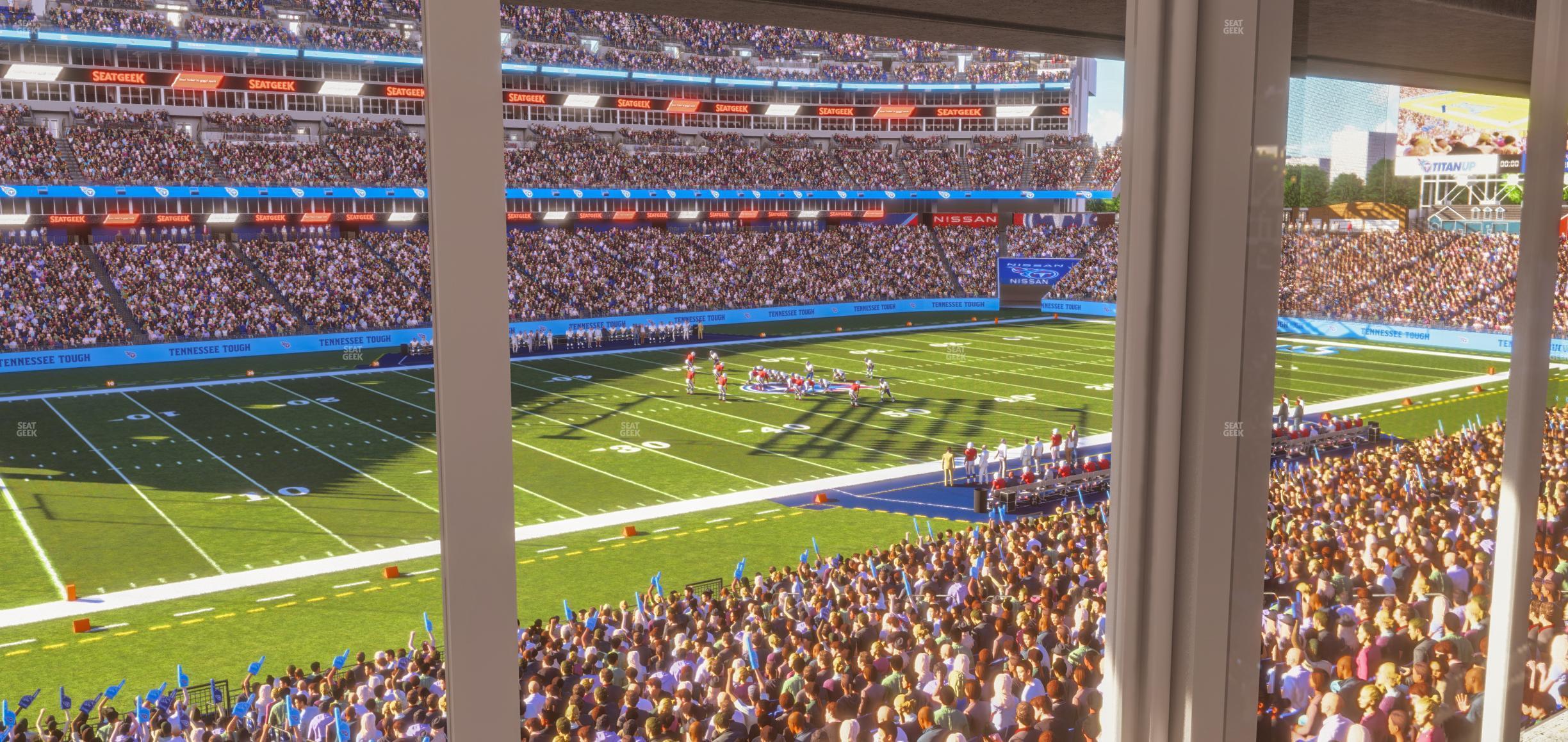 Seating view for Nissan Stadium Section Suite 20 E