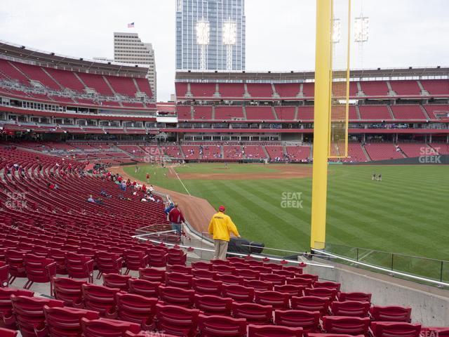 Seating view for Great American Ball Park Section 139