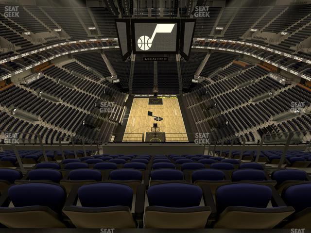 Seating view for Delta Center Section 102