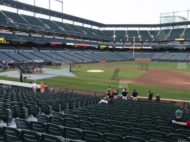 Seating view for Oriole Park at Camden Yards Section 18