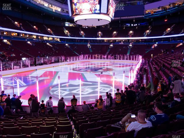 Seating view for Rogers Arena Section 110