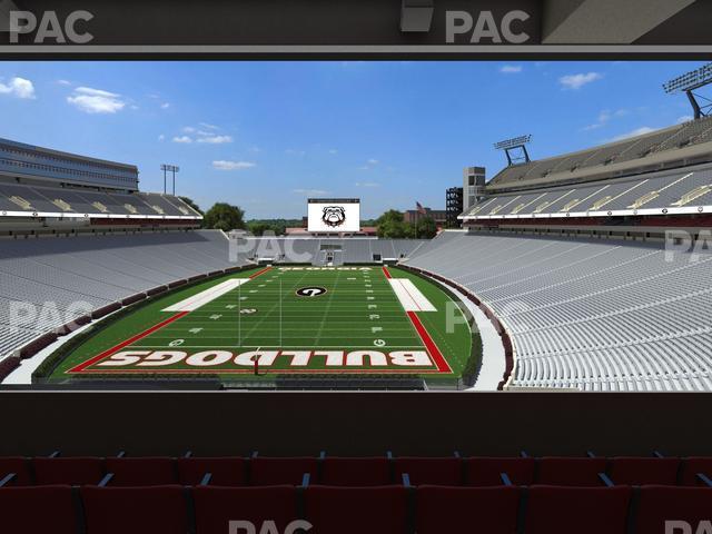 Seating view for Sanford Stadium Section East Upper Club 218