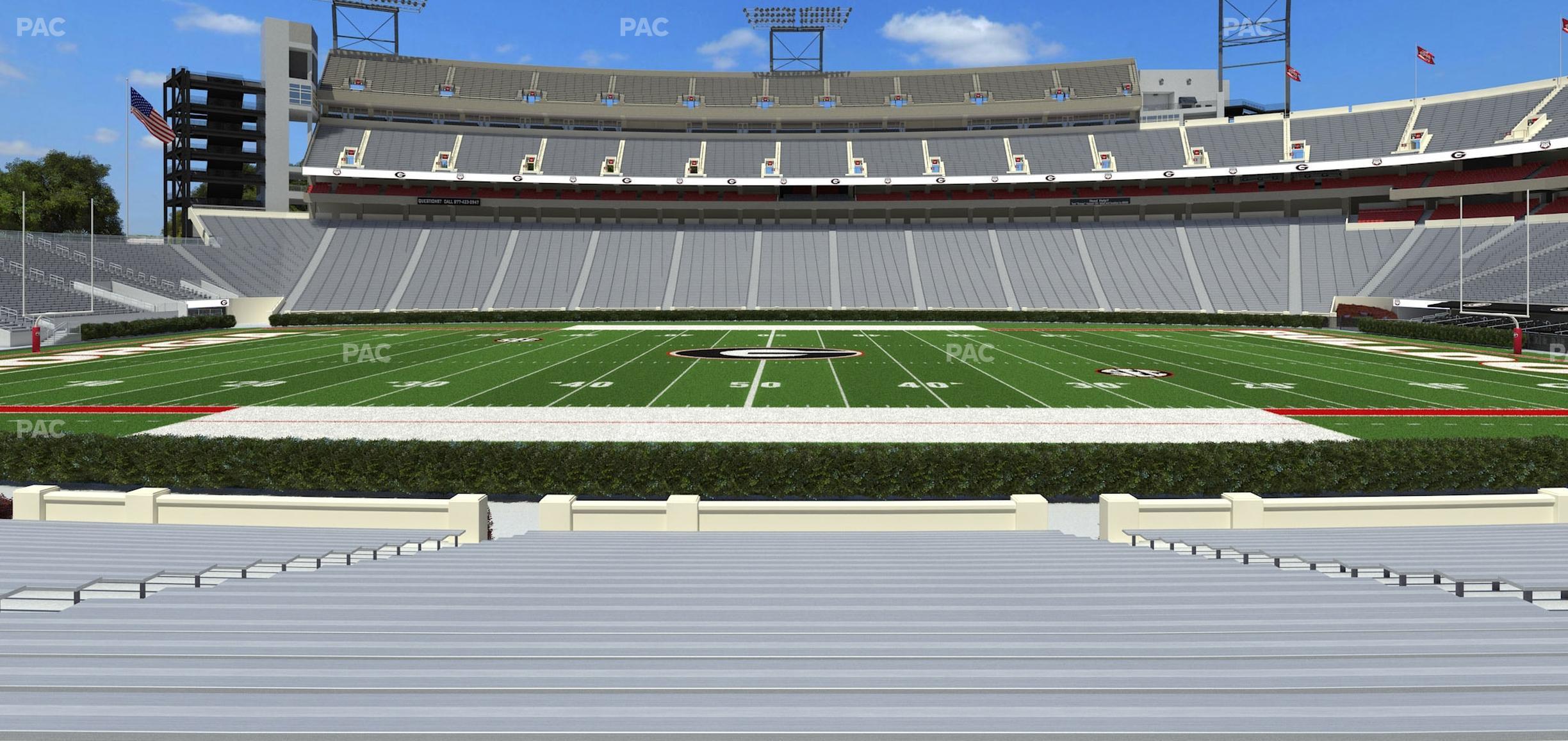 Seating view for Sanford Stadium Section 131