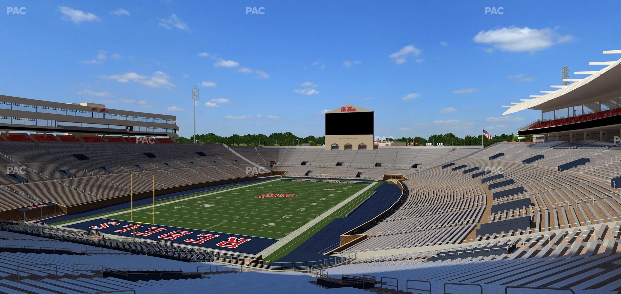 Seating view for Vaught Hemingway Stadium Section S 3