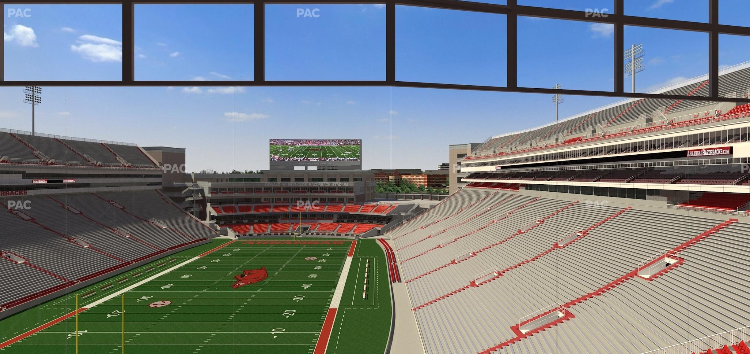 Seating view for Razorback Stadium Section 479