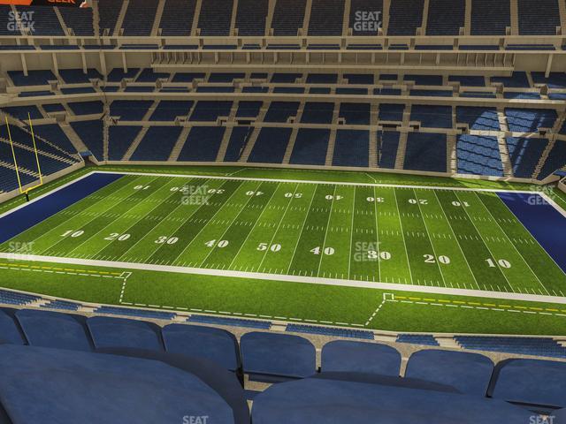 Seating view for Lucas Oil Stadium Section 539