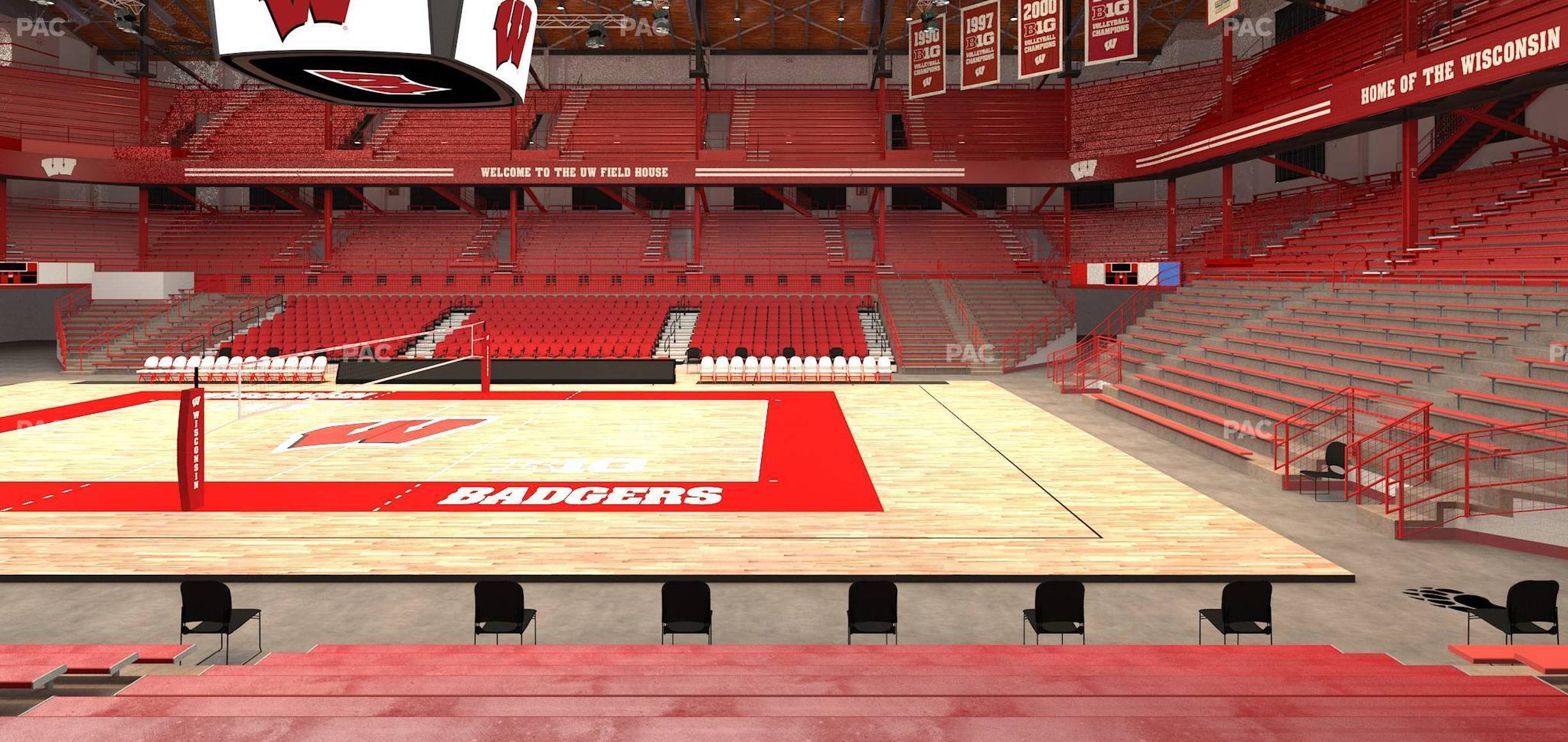 Seating view for Wisconsin Field House Section Q