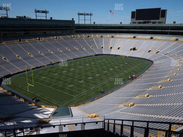 Seating view for Lambeau Field Section 635 S