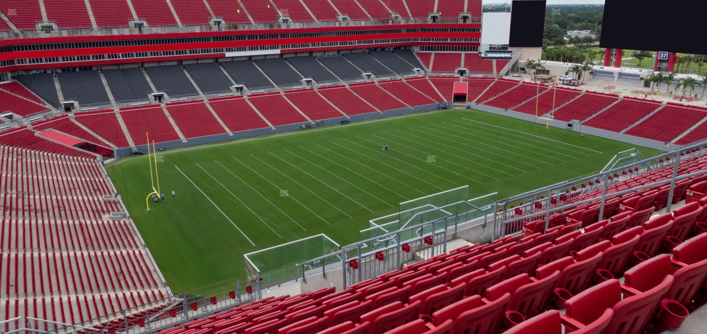 Seating view for Raymond James Stadium Section 305