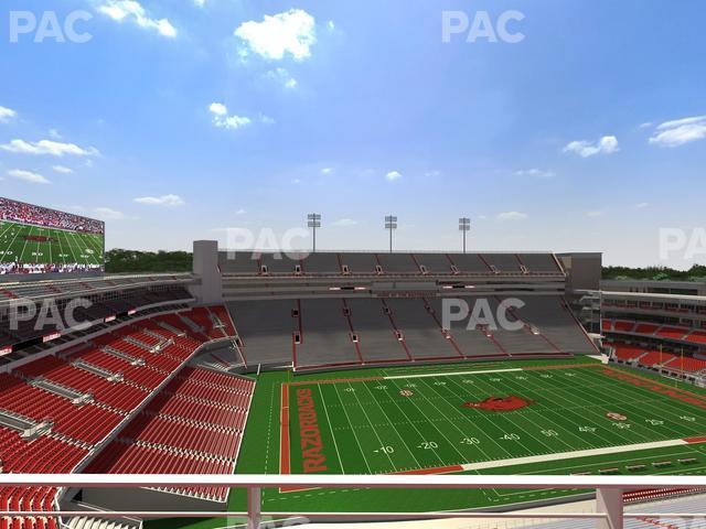 Seating view for Razorback Stadium Section 526 1