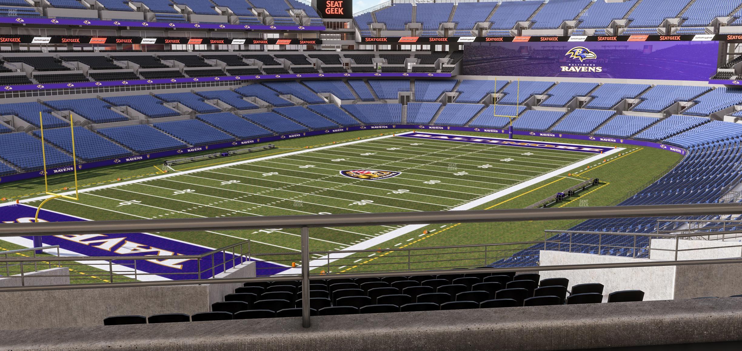 Seating view for M&T Bank Stadium Section Suite 334