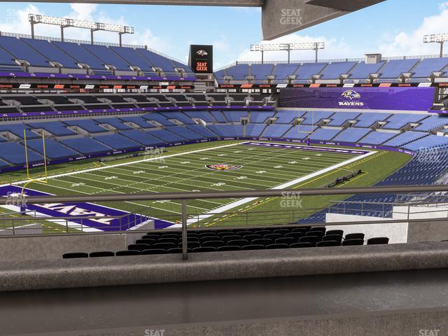 Seating view for M&T Bank Stadium Section Suite 334