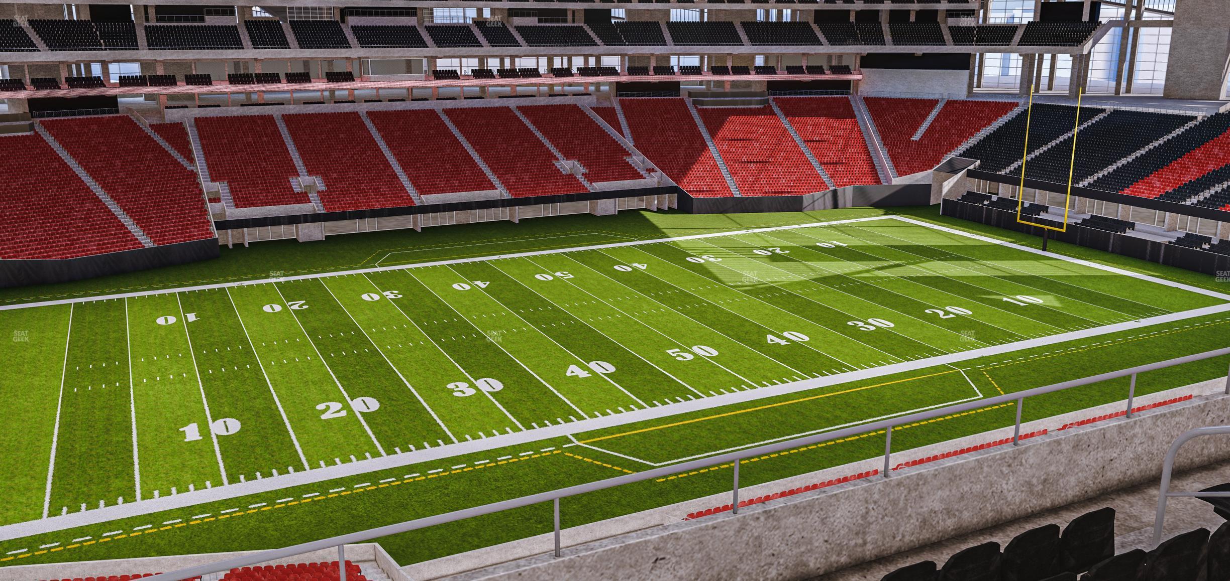 Seating view for Mercedes-Benz Stadium Section 215