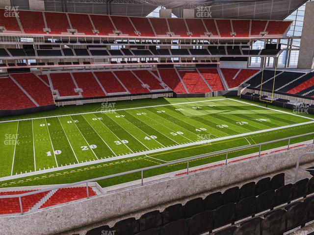 Seating view for Mercedes-Benz Stadium Section 215