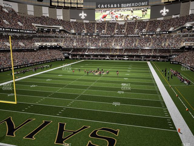 Seating view for Caesars Superdome Section 239