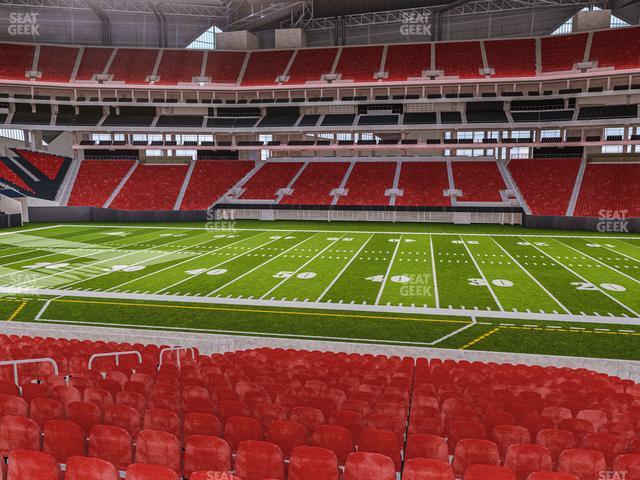 Seating view for Mercedes-Benz Stadium Section Club 127