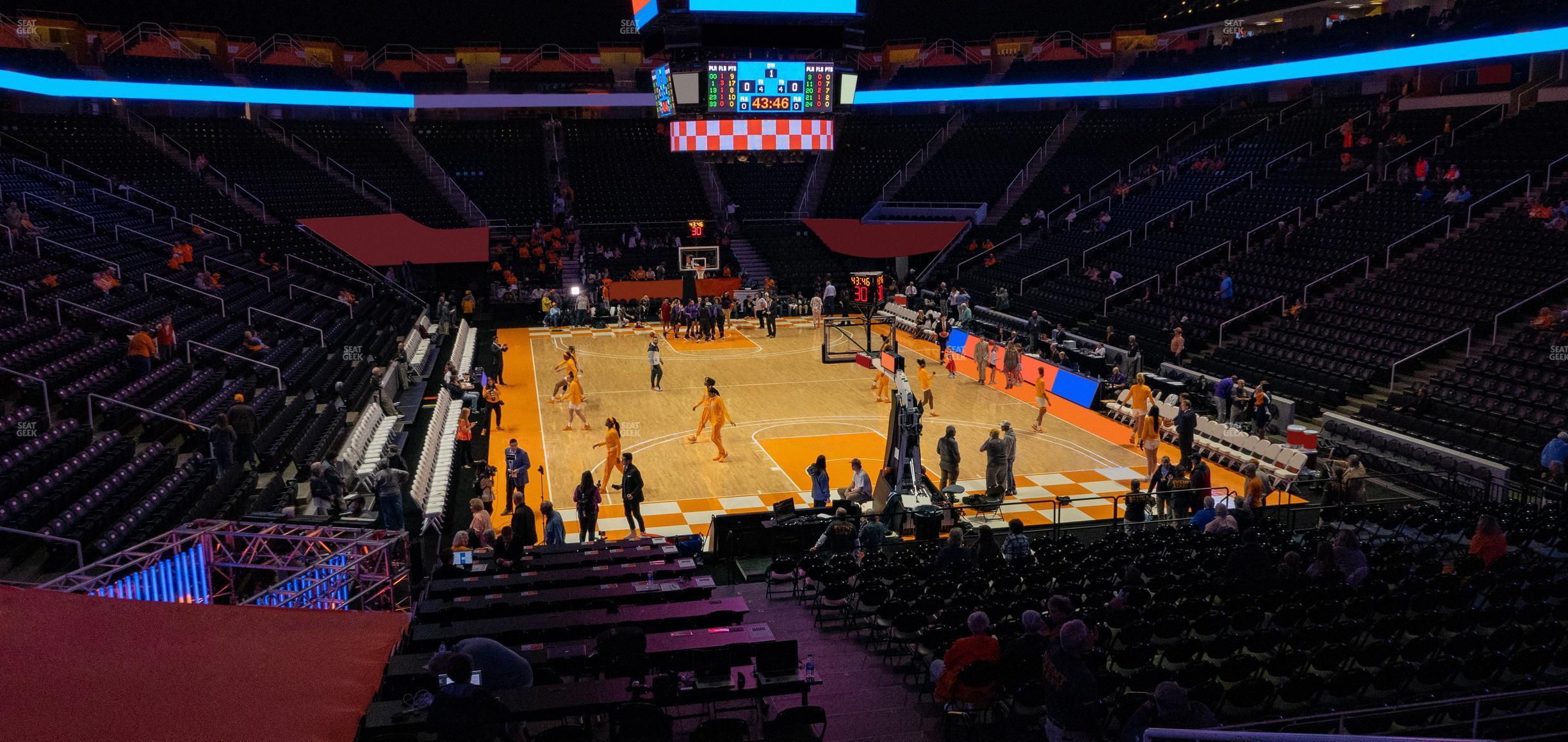 Seating view for Thompson-Boling Arena at Food City Center Section 114