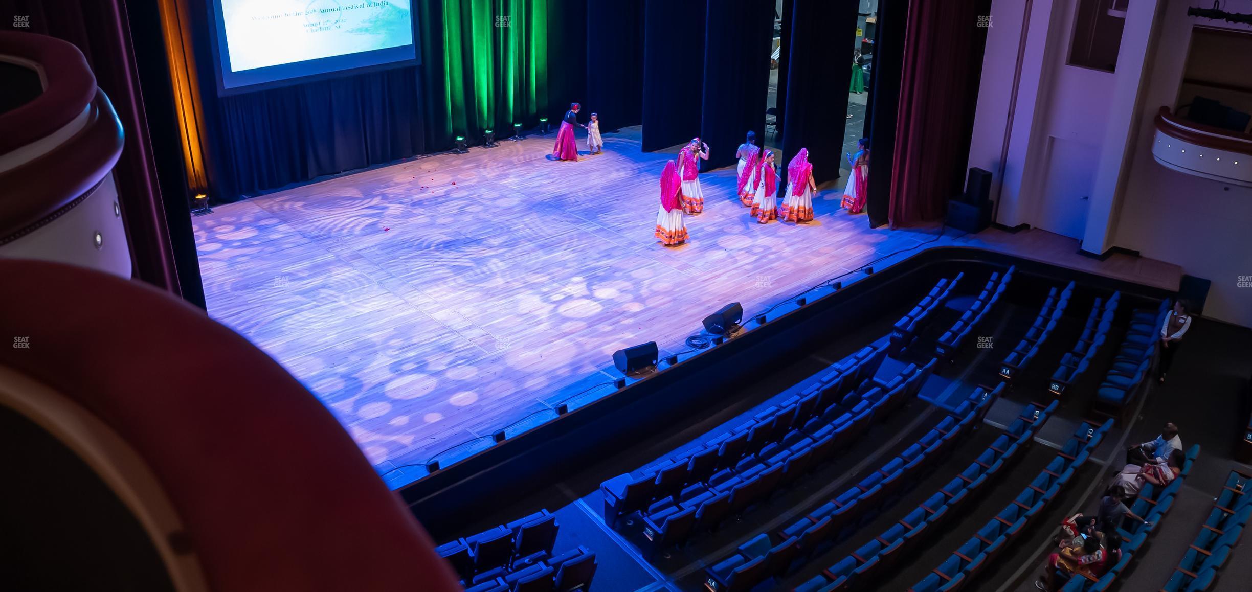 Seating view for Belk Theater at Blumenthal Performing Arts Center Section Mezzanine Box Left 2