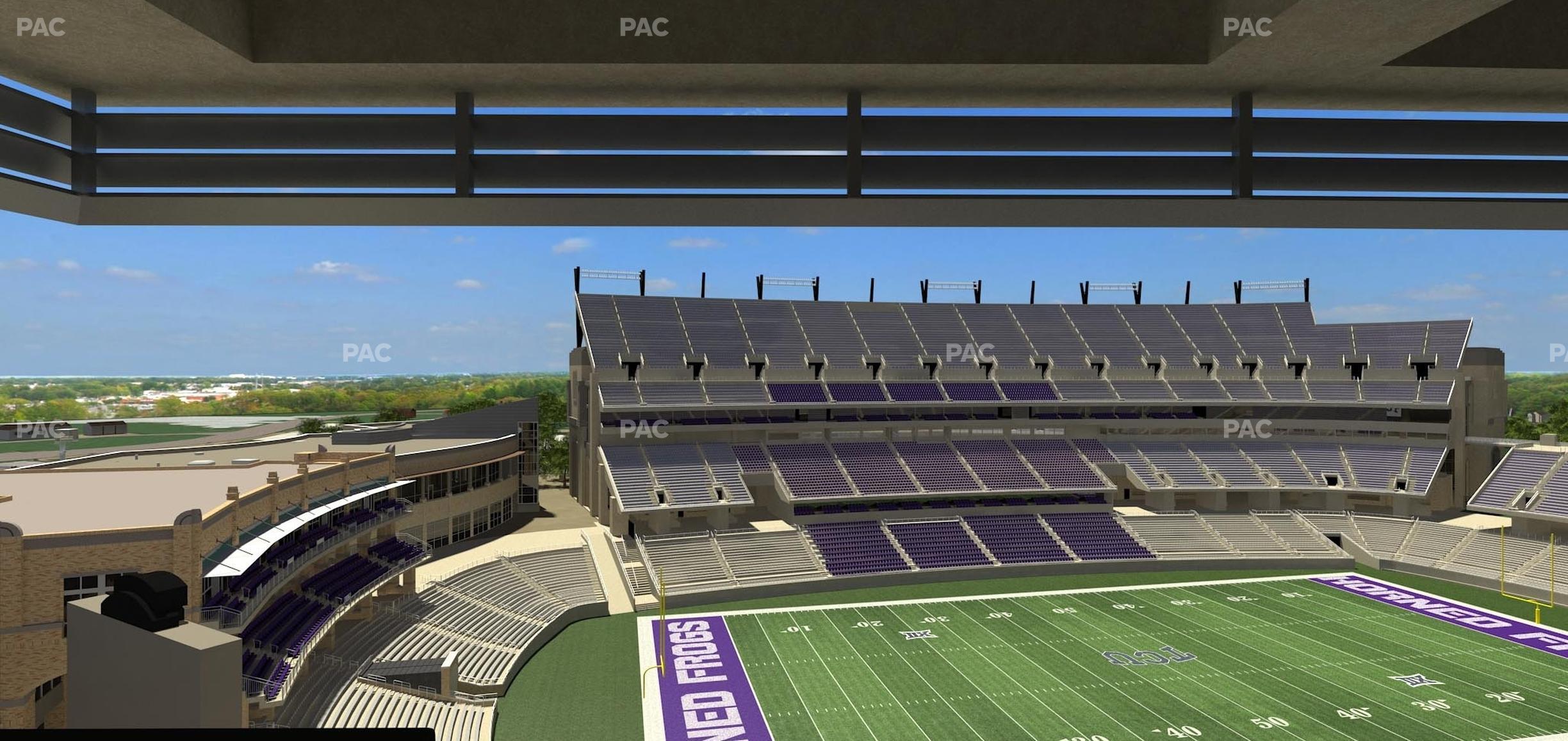 Seating view for Amon G. Carter Stadium Section Loge Box 337