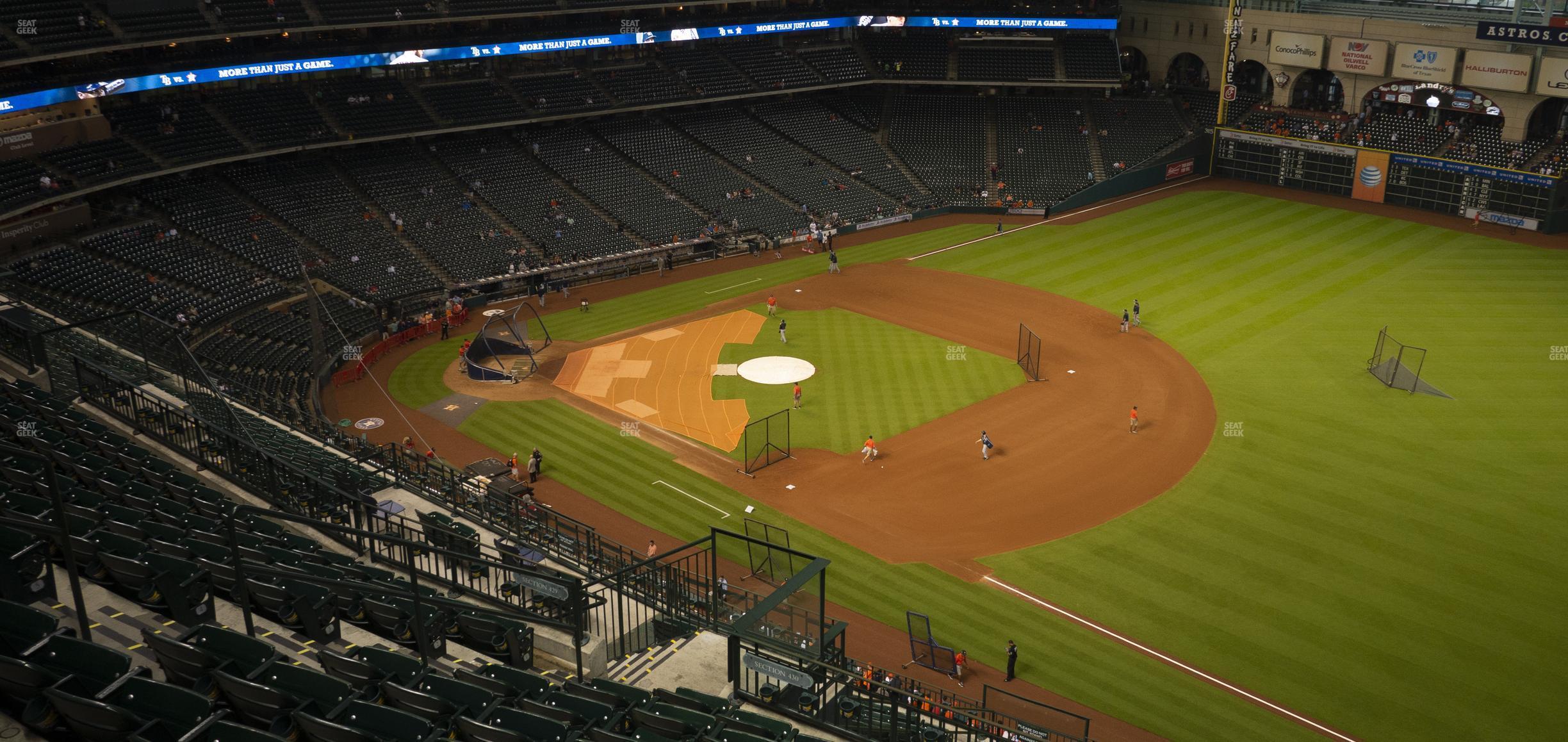 Seating view for Minute Maid Park Section 430