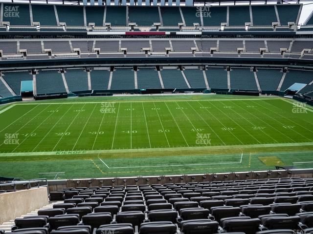 Seating view for Lincoln Financial Field Section C 40