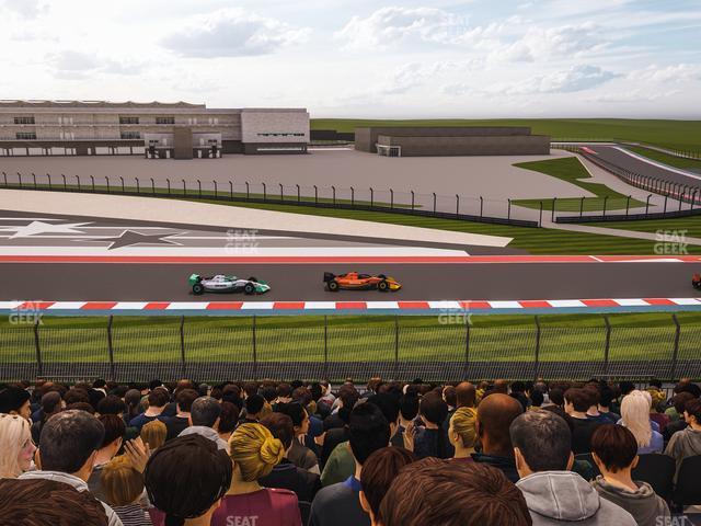 Seating view for Circuit of The Americas Section Turn 19 Bleachers 5