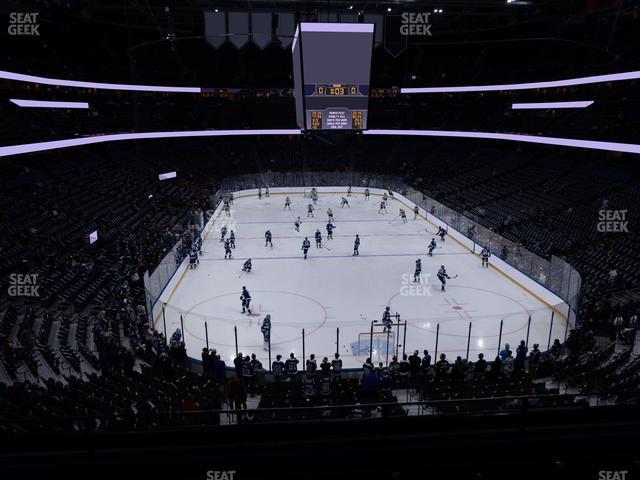 Seating view for Amalie Arena Section Club 5