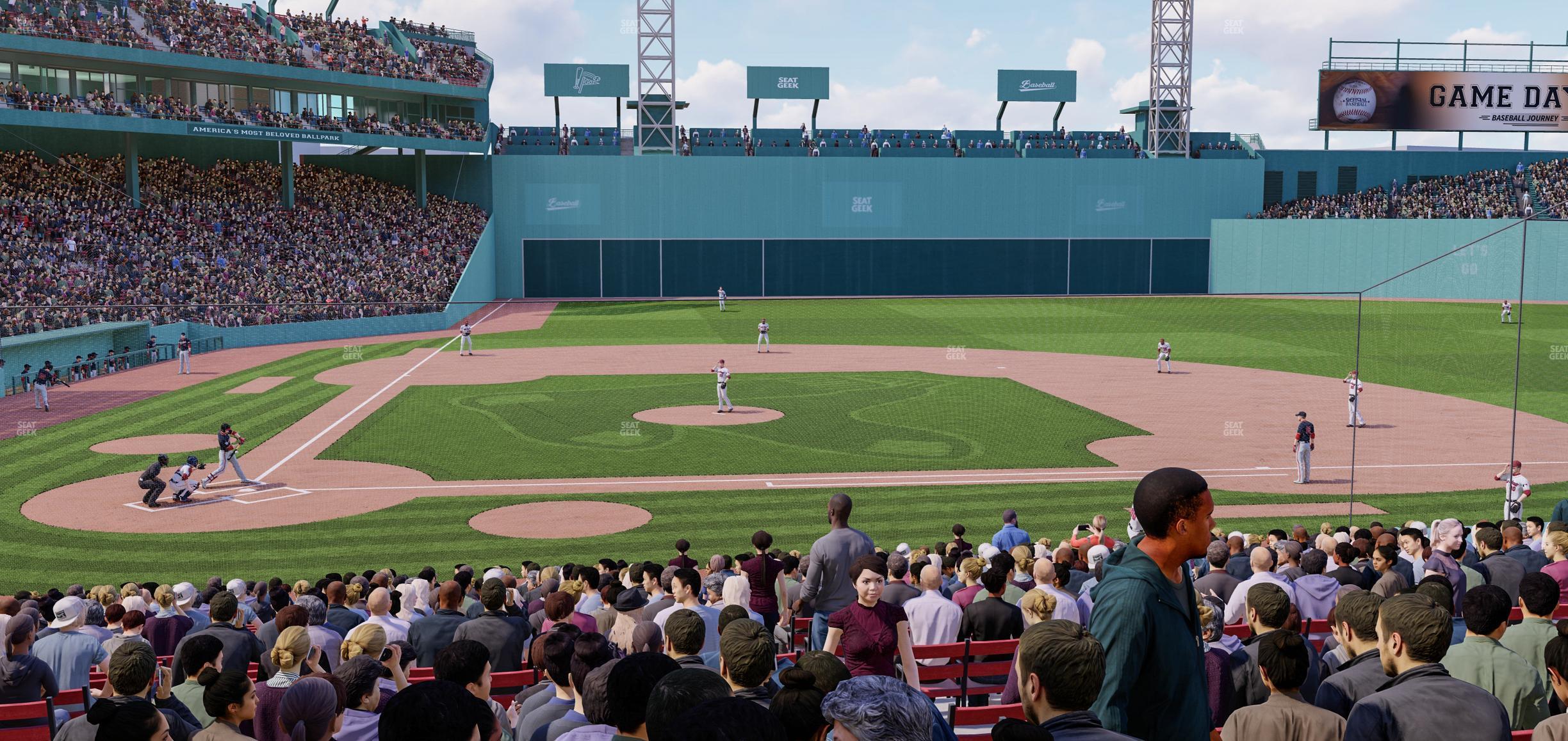 Seating view for Fenway Park Section Loge Box 120