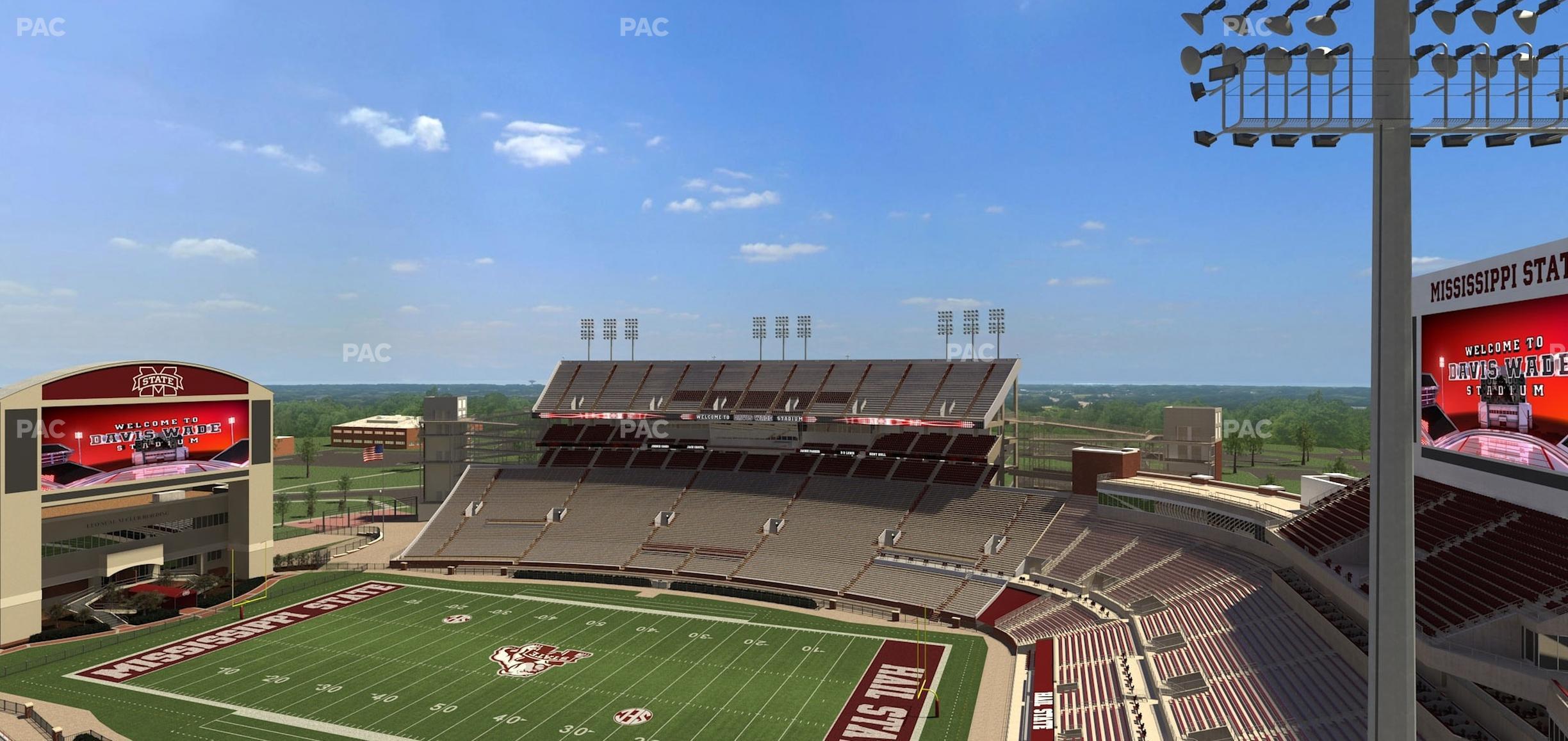 Seating view for Davis Wade Stadium Section 332