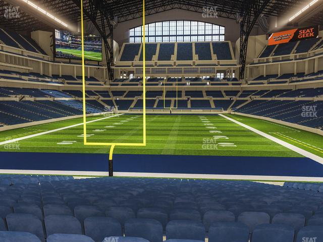 Seating view for Lucas Oil Stadium Section 153