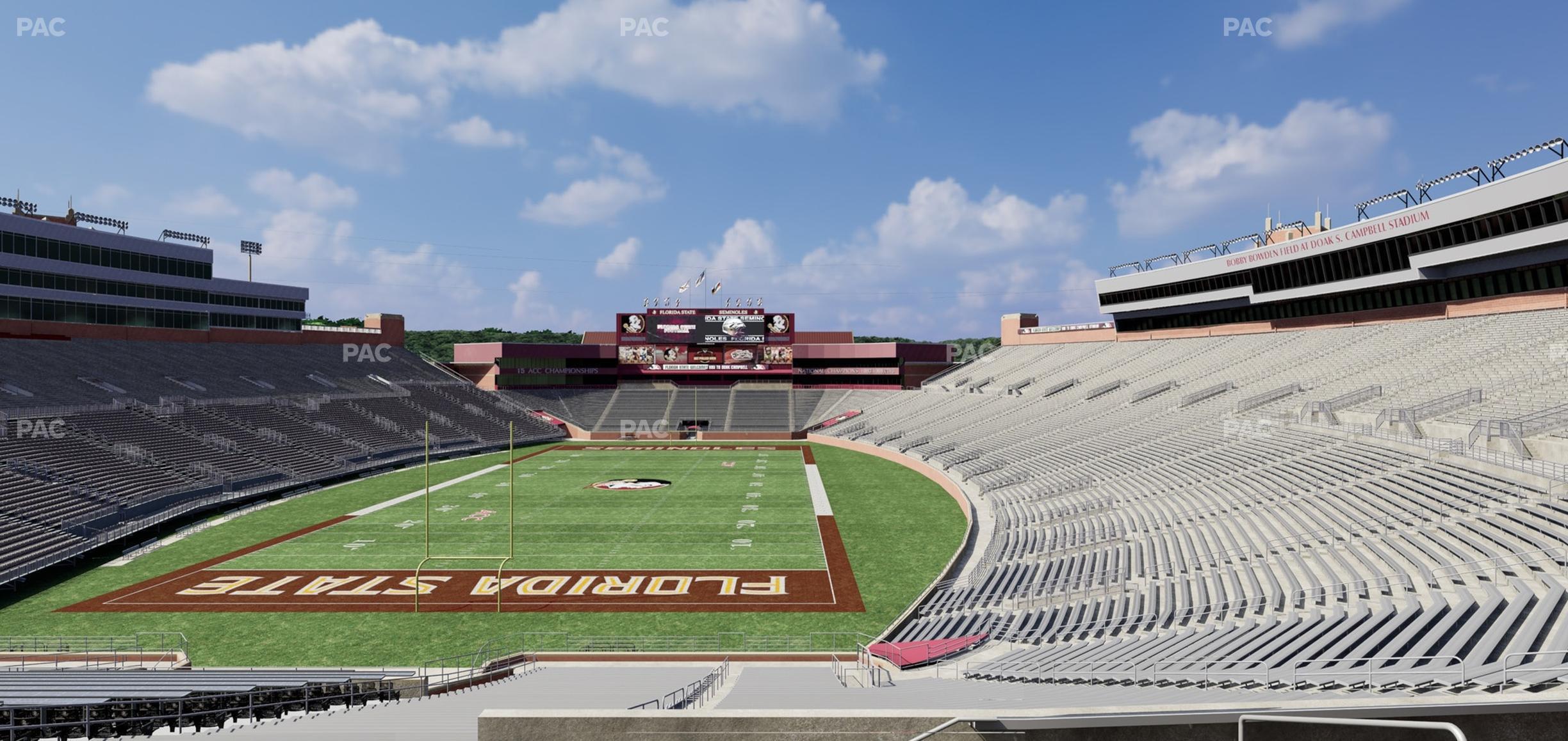 Seating view for Doak Campbell Stadium Section Club 218