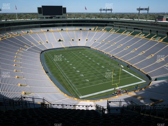 Seating view for Lambeau Field Section 740 S