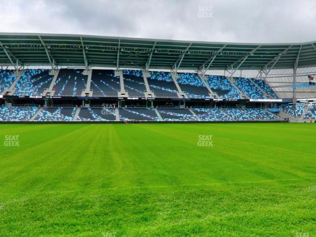 Seating view for Allianz Field Section Field Club 7