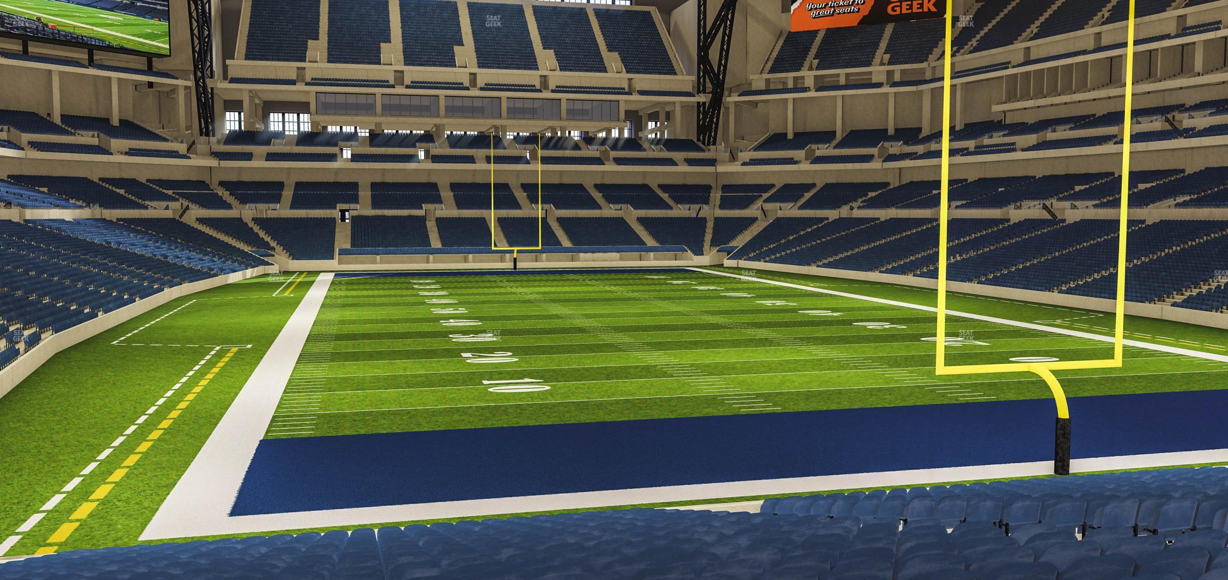 Seating view for Lucas Oil Stadium Section 102