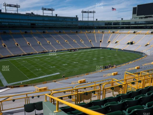 Seating view for Lambeau Field Section 429